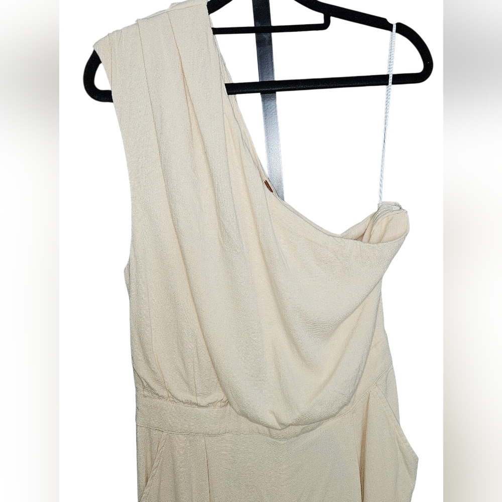Free People Avery One-Shoulder Jumpsuit, Size 12, Washed Out, NWT - Picture 7 of 13